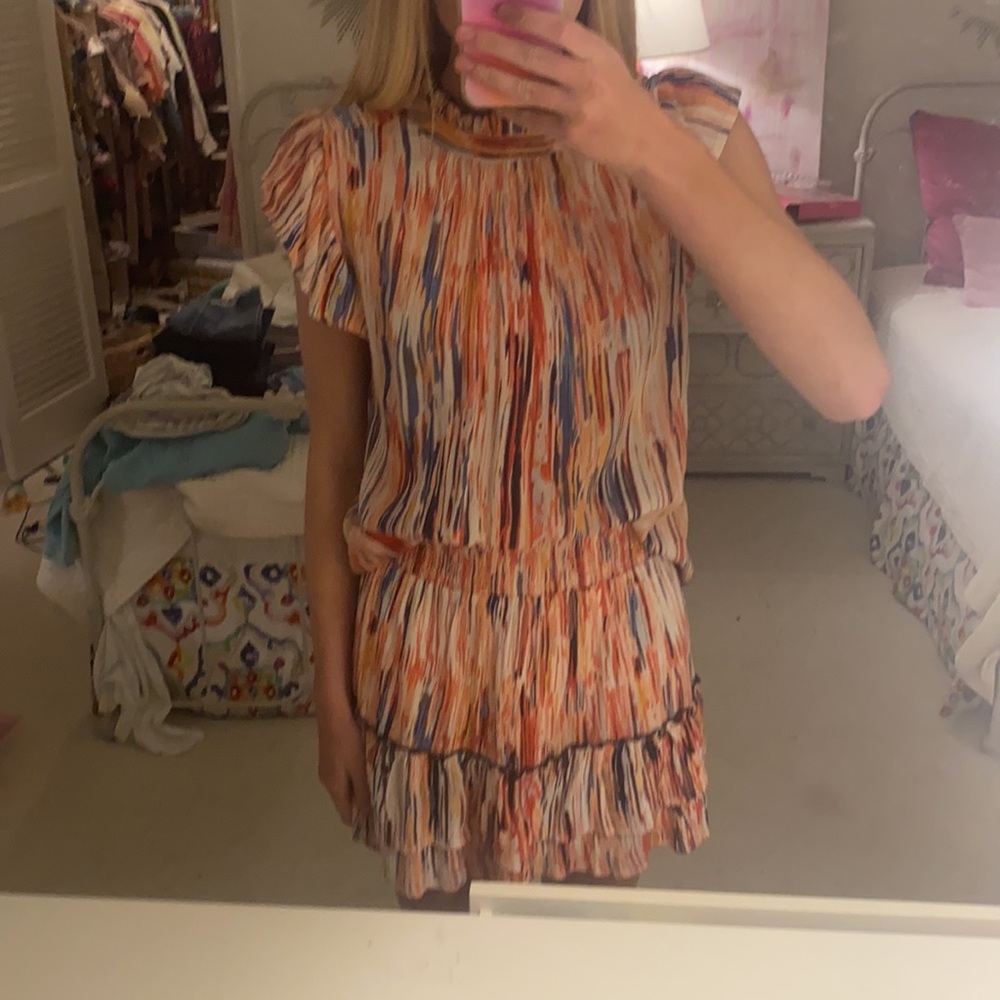 THML Multicolor Ruffle Sleeve Top - Picture 8 of 8